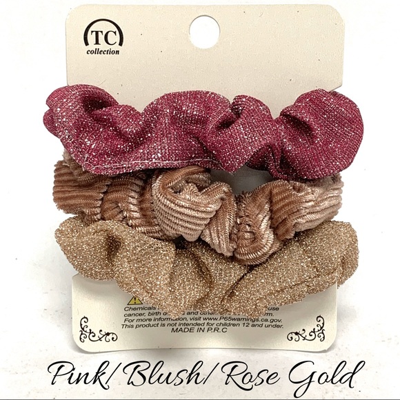 Glitter and Velvet 3-Pack Scrunchies - Picture 4 of 7